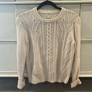White J. Crew Sweater Size S